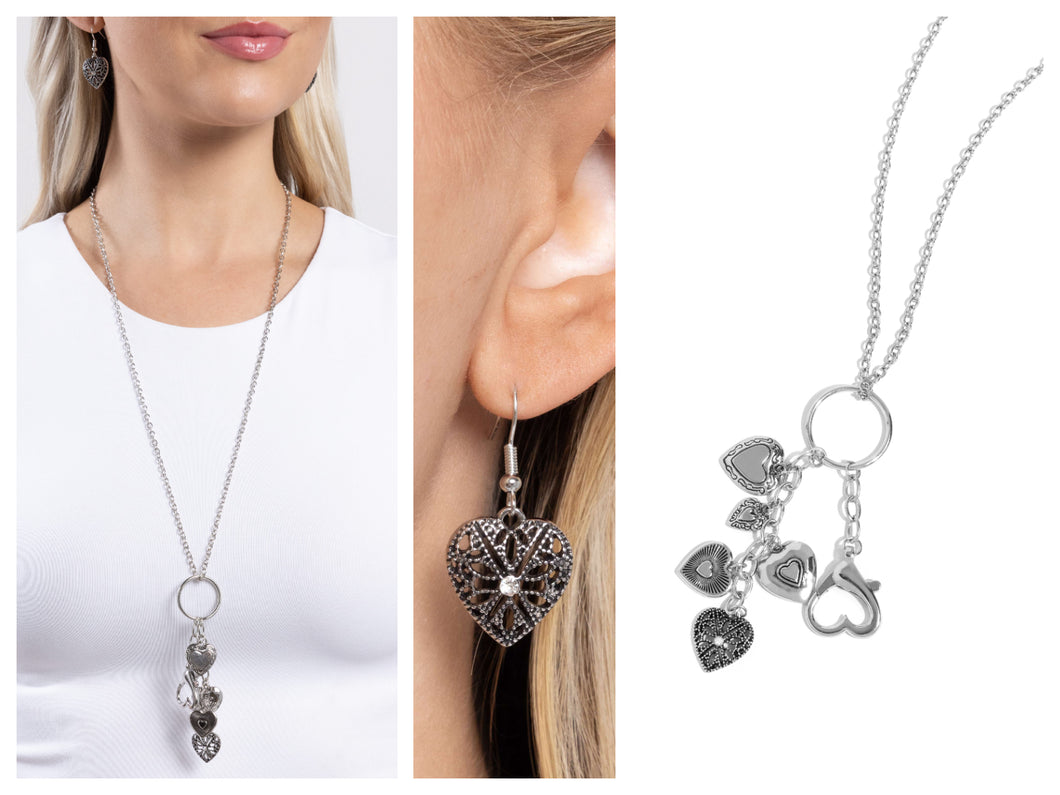 Paparazzi ♥ Haute Heartstrings - White ♥ Lanyard N2346