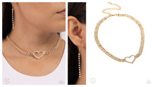 Load image into Gallery viewer, Paparazzi ♥ Rows of Romance - Gold ♥ N2363