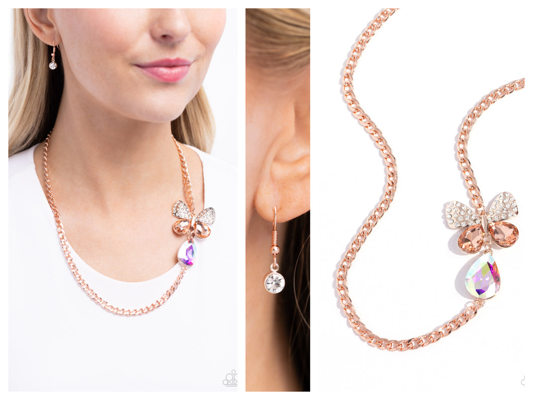 Paparazzi ♥ Fluttering Finesse - Rose Gold ♥ N2370