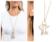 Load image into Gallery viewer, Paparazzi ♥ Planetary Pizzazz - Gold ♥ Lanyard N2373
