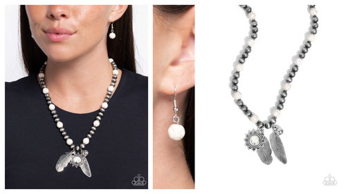 Paparazzi ♥ Steady Stones - White ♥ N2441