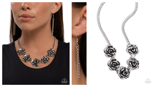 Paparazzi ♥ Refreshing Roses - Silver ♥ N2469