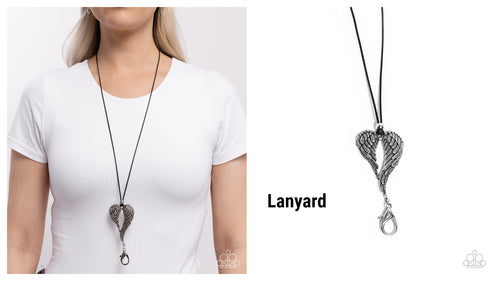 Paparazzi ♥ Angelic Attraction - Black ♥ Lanyard N2481