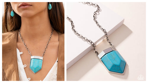 Paparazzi ♥ Pendant Passage - Blue ♥ N2577