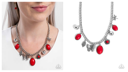 Paparazzi ♥ Garden Center - Red ♥ N2592