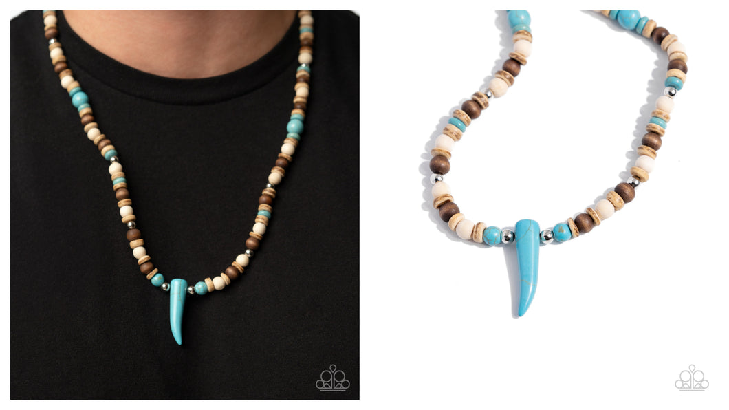 Paparazzi ♥ Pointed Patchwork - Blue ♥ Men's N2645