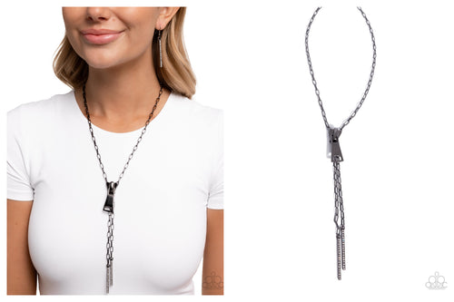 Paparazzi ♥ Zipper Zeal - Black ♥ N2668