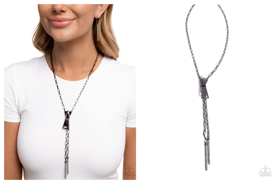 Paparazzi ♥ Zipper Zeal - Black ♥ N2668