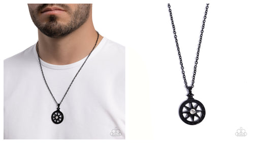 Paparazzi ♥ Natural Navigator - Black ♥ Men's N2678