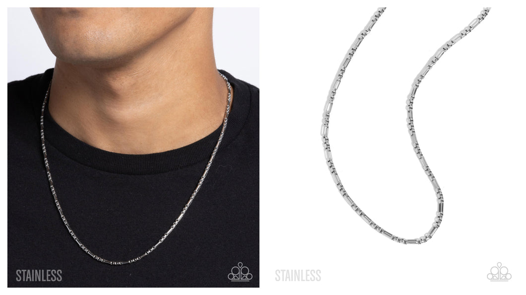 Paparazzi ♥ Pondering Paperclip - Silver ♥ Mens N2717