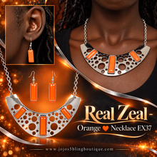 Load image into Gallery viewer, Paparazzi ♥ Real Zeal - Orange ♥ Necklace EX37