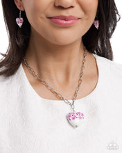 Load image into Gallery viewer, Paparazzi ♥ Painted Poetry Necklace &amp; Painted Proficiency Bracelet - Purple ♥ S211