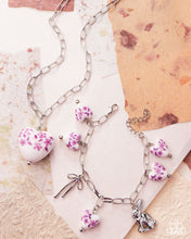 Load image into Gallery viewer, Paparazzi ♥ Painted Poetry Necklace &amp; Painted Proficiency Bracelet - Purple ♥ S211