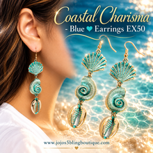 Load image into Gallery viewer, Paparazzi ♥ Coastal Charisma - Blue ♥ Earrings EX50