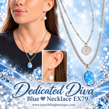 Load image into Gallery viewer, Paparazzi ♥ Dedicated Diva - Blue ♥ Necklace EX79