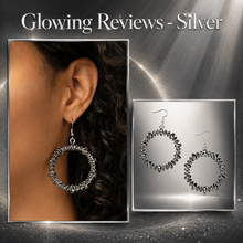 Load image into Gallery viewer, Paparazzi ♥ Glowing Reviews - Silver ♥ E2300