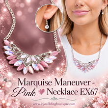 Load image into Gallery viewer, Paparazzi ♥ Marquise Maneuver - Pink ♥ Necklace EX67