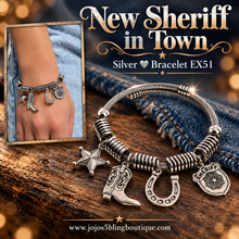Load image into Gallery viewer, Paparazzi ♥ New Sheriff in Town - Silver ♥ Bracelet EX51