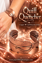 Load image into Gallery viewer, Paparazzi ♥ Quill Quencher - Copper ♥ Cuff Bracelet EX81