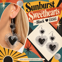 Load image into Gallery viewer, Paparazzi ♥ Sunburst Sweethearts - Black ♥ E1515
