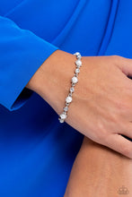 Load image into Gallery viewer, Paparazzi ♥ Pronged Passion Necklace &amp; Particularly Pronged Bracelet - White Set ♥ S112