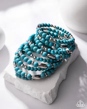Load image into Gallery viewer, Paparazzi ♥ Party Crasher - Blue ♥ Zi Collection Piece Bracelet Z2125