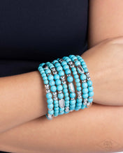 Load image into Gallery viewer, Paparazzi ♥ Party Crasher - Blue ♥ Zi Collection Piece Bracelet Z2125