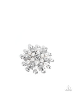 Paparazzi ♥ Pearly Prologue - White ♥ Brooch BR5