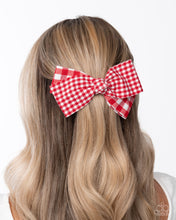 Load image into Gallery viewer, Paparazzi ♥ Picnic Pattern - Red ♥ Hair Clip C73
