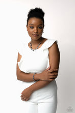 Load image into Gallery viewer, Paparazzi ♥ Poolside Perfection Bracelet &amp; Swimming in Sparkles Necklace ♥ Purple Set S91