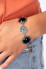 Load image into Gallery viewer, Paparazzi ♥ Positively Poppy Bracelet &amp; Poppy Persuasion Necklace ♥ Black Set S89