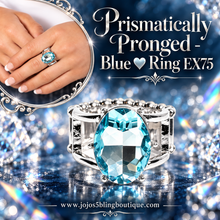 Load image into Gallery viewer, Paparazzi ♥ Prismatically Pronged - Blue ♥ Ring EX75
