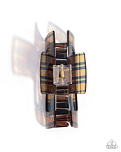 Load image into Gallery viewer, Paparazzi ♥ Prized Plaid - Brown ♥ Hair Clip C68