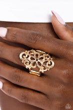 Load image into Gallery viewer, Paparazzi ♥ Fantastically Floral - Gold ♥ R330