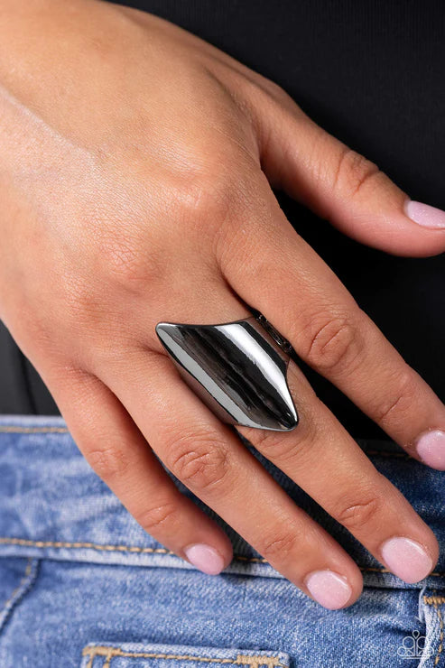 Paparazzi ♥ Pointed Palm Desert - Black ♥ R367