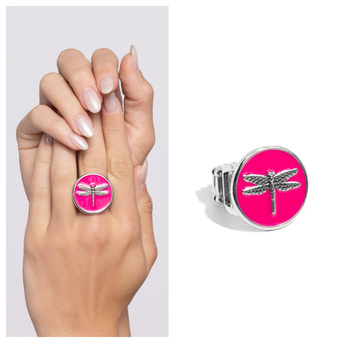 Paparazzi ♥ Debonair Dragonfly - Pink ♥ R388