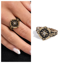 Load image into Gallery viewer, Paparazzi ♥ Cultured Compass - Brass ♥ R409