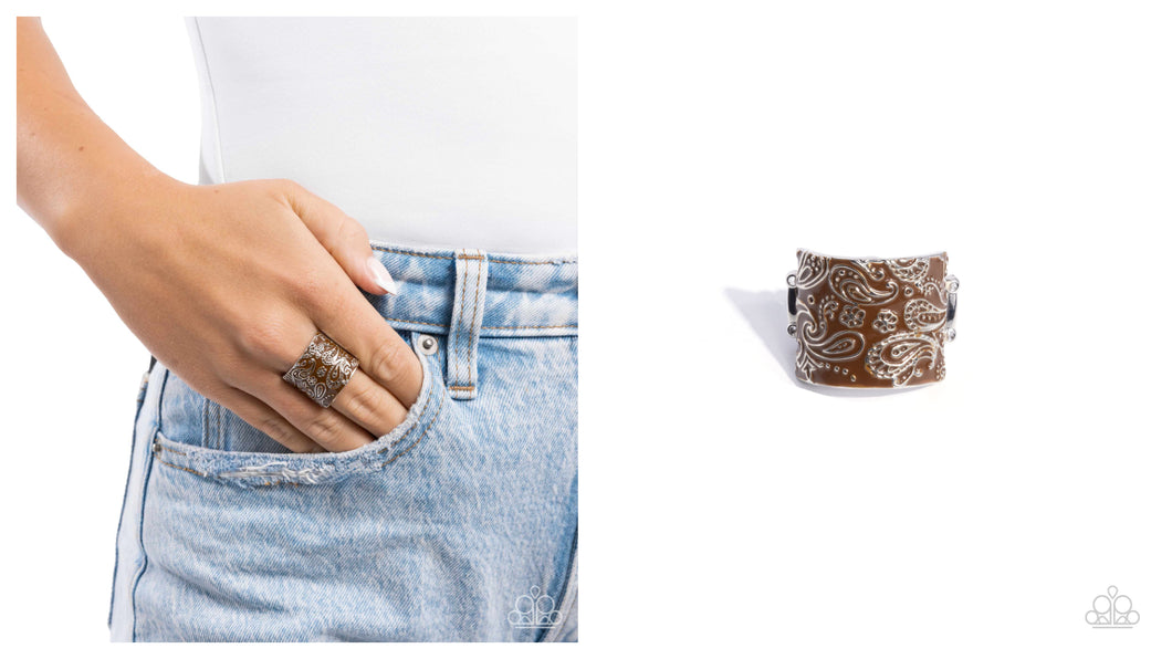 Paparazzi ♥ PAISLEY Talk - Brown ♥ R490