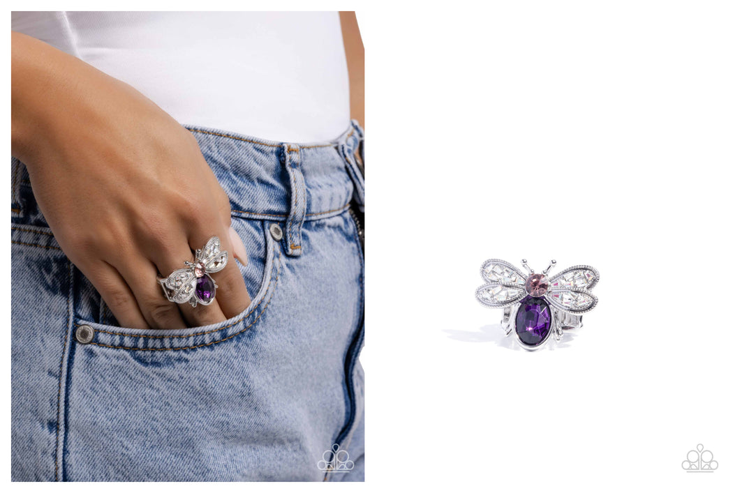 Paparazzi ♥ Bedazzled Bee - Purple ♥ R500