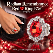 Load image into Gallery viewer, Paparazzi ♥ Radiant Remembrance - Red ♥ Ring EX61