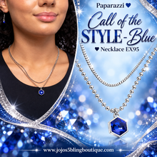 Load image into Gallery viewer, Paparazzi ♥ Call of the STYLE - Blue ♥ Necklace EX95
