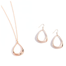 Load image into Gallery viewer, Paparazzi ♥ Subtle Season Necklace &amp; SUbtle Solistice Earrings - Rose Gold Set ♥ S103
