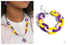 Load image into Gallery viewer, Paparazzi ♥ Speed SMILE Necklace &amp;  Go the Extra SMILE - Purple Set ♥ S107