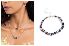 Load image into Gallery viewer, Paparazzi ♥ Easygoing Emeralds Necklace &amp; Emerald Ensemble Bracelet - Multi Set ♥ S108