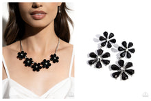 Load image into Gallery viewer, Paparazzi ♥ Floral Fun Necklace &amp; A Blast of Blossoms Earrings - Black Set ♥ $10 set S125
