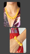 Load image into Gallery viewer, Paparazzi ♥ Happy-GLOW-Lucky Necklace &amp; Keep GLOWING Forward Bracelet - Yellow ♥ 2-Piece Set S141