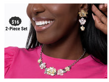 Load image into Gallery viewer, Paparazzi ♥ Bouquet Brilliance Necklace &amp;  Balanced Bouquet Clip-On Earrings - Yellow Set ♥ S144