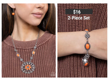 Load image into Gallery viewer, Paparazzi ♥ Ornate Opinion Necklace &amp; Earthy Estate Bracelet - Orange Set ♥ S158