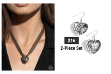 Load image into Gallery viewer, Paparazzi ♥ Fabricated Finesse Necklace &amp; Engraved Excitement  Earrings -Brown Set♥ S168