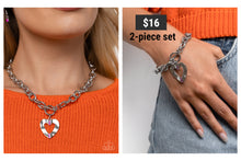 Load image into Gallery viewer, Paparazzi ♥ Affectionate Assist Necklace &amp; Affectionate Assembly Bracelet - Pink Set ♥ S169